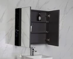 AULIC Bella Shaving Cabinet 600mm -Home Furnishings Store Glacier Black min scaled 0fdabefe a42c 46cd ab04 6b59301c9540