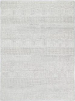 Zayna Grace White Wool Blend Rug