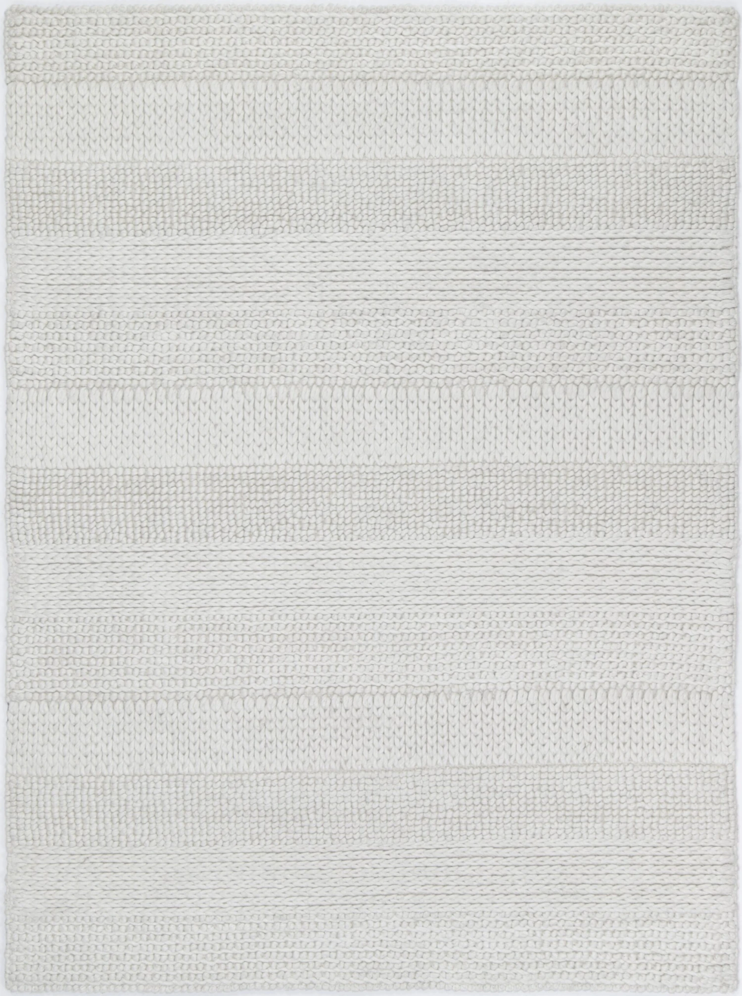 Zayna Grace White Wool Blend Rug