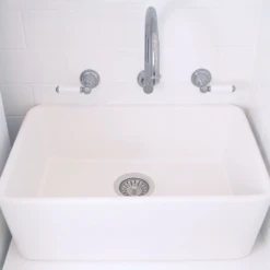 GALDOR Fireclay Insert Kitchen Sink 600mm X 410mm -Home Furnishings Store HG604001