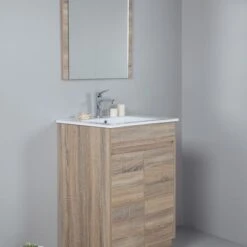 GRACE Freestanding Vanity Natural Oak -Home Furnishings Store JNncb7Ms