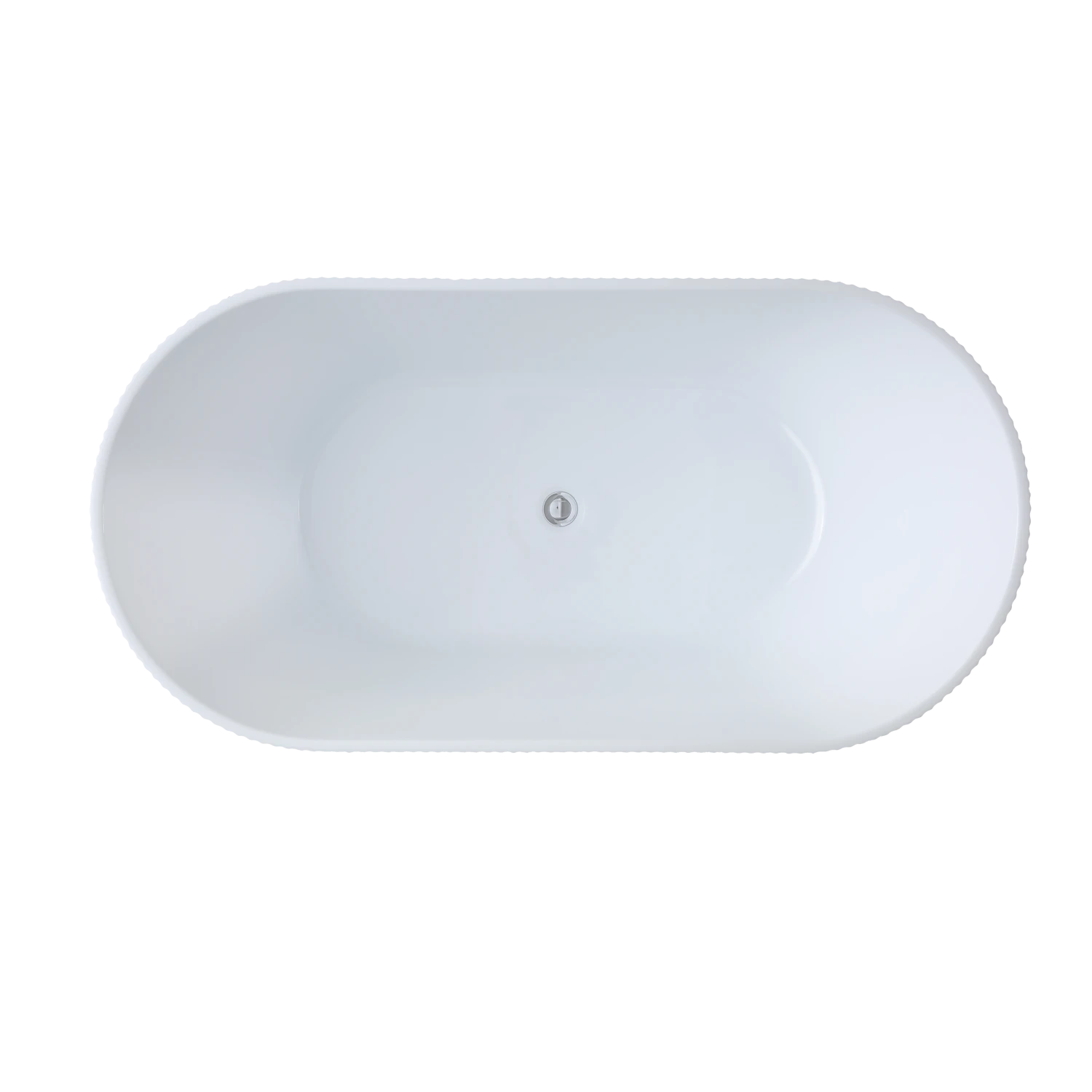 Poseidon POS Ally Groove Oval Freestanding Bath Gloss White Finish 1500mm 8 Poseidon POS Ally Groove Oval Freestanding Bath Gloss White Finish 1500mm - Image 6
