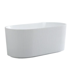 Poseidon POS Ally Groove Oval Freestanding Bath Gloss White Finish 1500mm 13 Poseidon POS Ally Groove Oval Freestanding Bath Gloss White Finish 1500mm -Home Furnishings Store L81A1806 3fed6388 8f50 4ed0 825a 3c4ecf3c88ef
