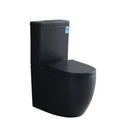 Poseidon Veda Tornado Matte Black Toilet Suite