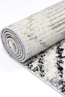 Myk Black White Diamond Rug -Home Furnishings Store MANS16005BWHI 5