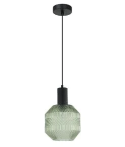 MARACA: Interior Glass Jar With Quadrilateral Segment Pendant Lights -Home Furnishings Store MARACA2 lightoff