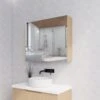 ABS Geneva American Oak Mirror Cabinet 900x720x150mm -Home Furnishings Store MC900 AO C 600x600 1