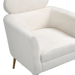 Melissa Faux-Fur Sheeperd Armchair In White -Home Furnishings Store MELISA AC3
