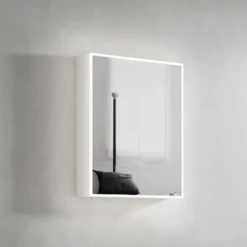 MOONLIGHT LED Mirror Shaving Cabinet 600mm With Solid Surface Stone Edge -Home Furnishings Store Moonlight02