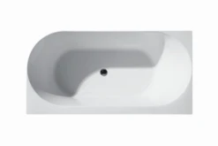 NOVA White Back To Wall Corner Bathtub 1400/1500/1700mm -Home Furnishings Store NO 1500L W4 600x401 1