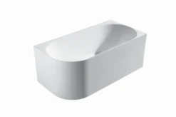 NOVA White Back To Wall Corner Bathtub 1400/1500/1700mm -Home Furnishings Store NO 1500R W5 600x399 1