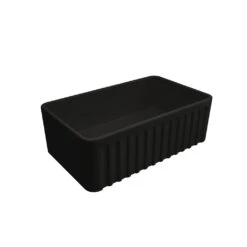 NOVI Fireclay Butler Kitchen Sink Matte Black 75 X 46