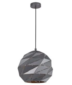 ORIGAMI: Interior Large Dome Carved Iron Origami Style Pendant Lights -Home Furnishings Store ORIGAMI6 20210831