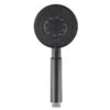 AQU Black 5 Function Round Handheld Shower -Home Furnishings Store OX R4.HHS01