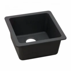 ARETE Black Granite Quartz Stone Sink 422mm
