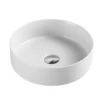 POSEIDON Matte White Ceramic Basin (Round: 346x346x114) -Home Furnishings Store PA3535MW