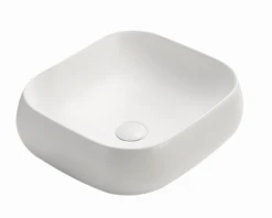 POSEIDON Matte White Ceramic Basin (Rectangle: 450x400X145) 8 POSEIDON Matte White Ceramic Basin (Rectangle: 450x400X145) -Home Furnishings Store PA4540MW