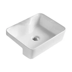 POSEIDON Semi Recess Basin (Rectangle: 480 X 370 X 130mm) (Non Tap Hole)