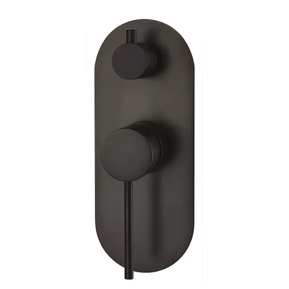 ROUL Shower/Wall Mixer With Diverter Gun Metal 3 ROUL Shower/Wall Mixer With Diverter Gun Metal