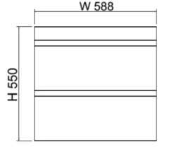 ABS DF Dark American Oak Wall Hung Vanity 600mm -Home Furnishings Store RyWGjHOg