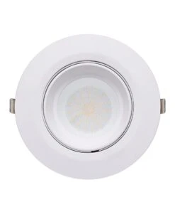 SHOPTRI01: LED Dual Power & Tri-CCT Gimbal White Recessed Shop Lighter -Home Furnishings Store SHOPTRI01 FRONT 20210624