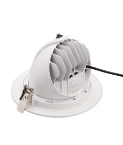 SHOPTRI01: LED Dual Power & Tri-CCT Gimbal White Recessed Shop Lighter -Home Furnishings Store SHOPTRI01 REARSWITCHES