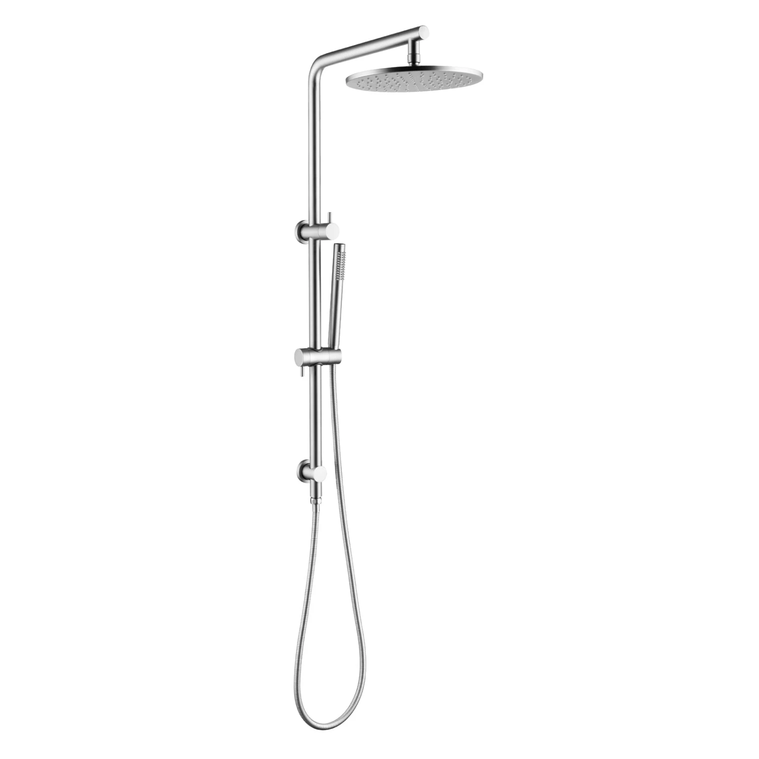 Pentro 250mm Chrome Round Handheld Shower Station 3 Pentro 250mm Chrome Round Handheld Shower Station