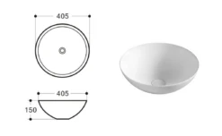 Aulic Argyle White Ceramic Basin (Round: 405x145) 18 Aulic Argyle White Ceramic Basin (Round: 405x145) -Home Furnishings Store Screenshot2023 03 10121825