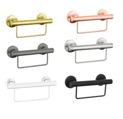 Grab Rail With Towel Rail 300mm (Optional Colour)