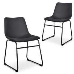 Calibre CDC2009-SE - Dining Chair In Black (Set Of 2) -Home Furnishings Store SetOf2 DarcyFabricDiningChair Black 1100x 5b53644d e0e7 4203 827d 6456d2ccf7b6