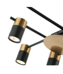 TACHE: Interior Spot Ceiling Lights (with Adjustable Black & Antique Brass Heads) IP20 -Home Furnishings Store TACHE4 6 DETAILS dd027a16 5c27 43fc 9be6 feccdb976acd