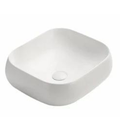 POSEIDON Matte White Ceramic Basin (Rectangle: 450x400X145)