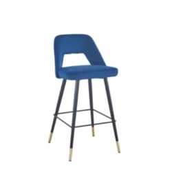 Delphi Barstool In Black / Blue / Light Grey Velvet And Black Legs With Gold Tip -Home Furnishings Store Untitleddesign 20