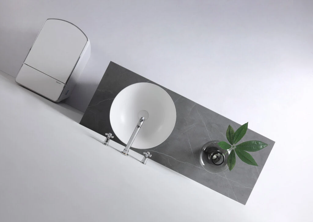 Aulic Argyle White Ceramic Basin (Round: 405x145) 7 Aulic Argyle White Ceramic Basin (Round: 405x145) - Image 5