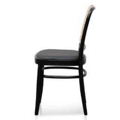 Calibre CDC6382-SD Black Cushion Dining Chair - Natural Rattan -Home Furnishings Store bonilla black cushion dining chair natural rattan DC6382 SD 3 1100x 7b7c1be7 9c64 4fb3 bd17 90208f56f211