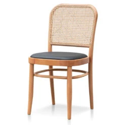 Calibre CDC6383-SD Black Cushion Dining Chair - Natural Rattan And Frame -Home Furnishings Store bonilla black cushion dining chair natural rattan and frame DC6383 SD 2 1100x 247d6495 1261 4103 a3df 65cc4a46d7c7