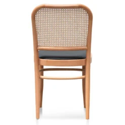 Calibre CDC6383-SD Black Cushion Dining Chair - Natural Rattan And Frame -Home Furnishings Store bonilla black cushion dining chair natural rattan and frame DC6383 SD 5 1100x 0521d4f2 0b50 4e6f 9847 24ec6f00ff04