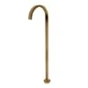 Cavallo Square Brushed Yellow Gold Stainless Steel Freestanding Bath Spout -Home Furnishings Store bs01.04