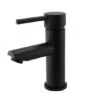 Pentro Matte Black Round Basin Mixer Tap -Home Furnishings Store bt23.02
