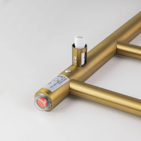 Brushed Yellow Gold Electric Heated Towel Rack 6 Bars 5 Brushed Yellow Gold Electric Heated Towel Rack 6 Bars - Image 3