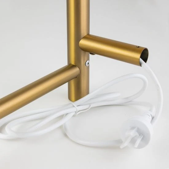 Brushed Yellow Gold Electric Heated Towel Rack 6 Bars 7 Brushed Yellow Gold Electric Heated Towel Rack 6 Bars - Image 5