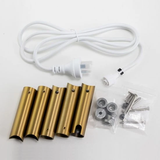 Brushed Yellow Gold Electric Heated Towel Rack 6 Bars 6 Brushed Yellow Gold Electric Heated Towel Rack 6 Bars - Image 4