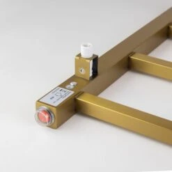 Brushed Yellow Gold Square Electric Heated Towel Rack 6 Bars -Home Furnishings Store buyg.s.htr 1 1