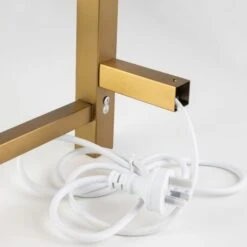 Brushed Yellow Gold Square Electric Heated Towel Rack 6 Bars -Home Furnishings Store buyg.s.htr 2 1