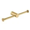 CADDENCE Brushed Gold Double Toilet Paper Holder -Home Furnishings Store buyg9005.tr
