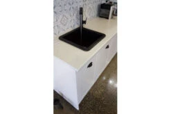 CUISINE Fireclay Insert Kitchen Sink 460mm X 460mm (Matte Black) 18 CUISINE Fireclay Insert Kitchen Sink 460mm X 460mm (Matte Black) -Home Furnishings Store cu46fs mb