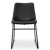 Calibre CDC2084-SE Industrial Dining Chair - Black PU (Set Of 2)
