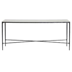 Heston Marble Console Table - Large Black