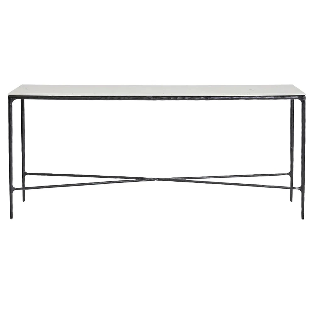 Heston Marble Console Table - Large Black 3 Heston Marble Console Table - Large Black