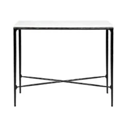 Heston Marble Console Table - Small Black